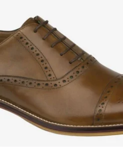 Graham's Style Store Dubuque Johnston & Murphy Conard Cape Toe Tan Calfskin