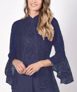 Frank Lyman Lace Bell Sleeve Jacket