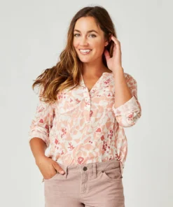 Carve Designs Dylan Gauze Shirt Women’s Tops