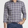 Peter Millar St. Albert Flannel Check Men’s Tops