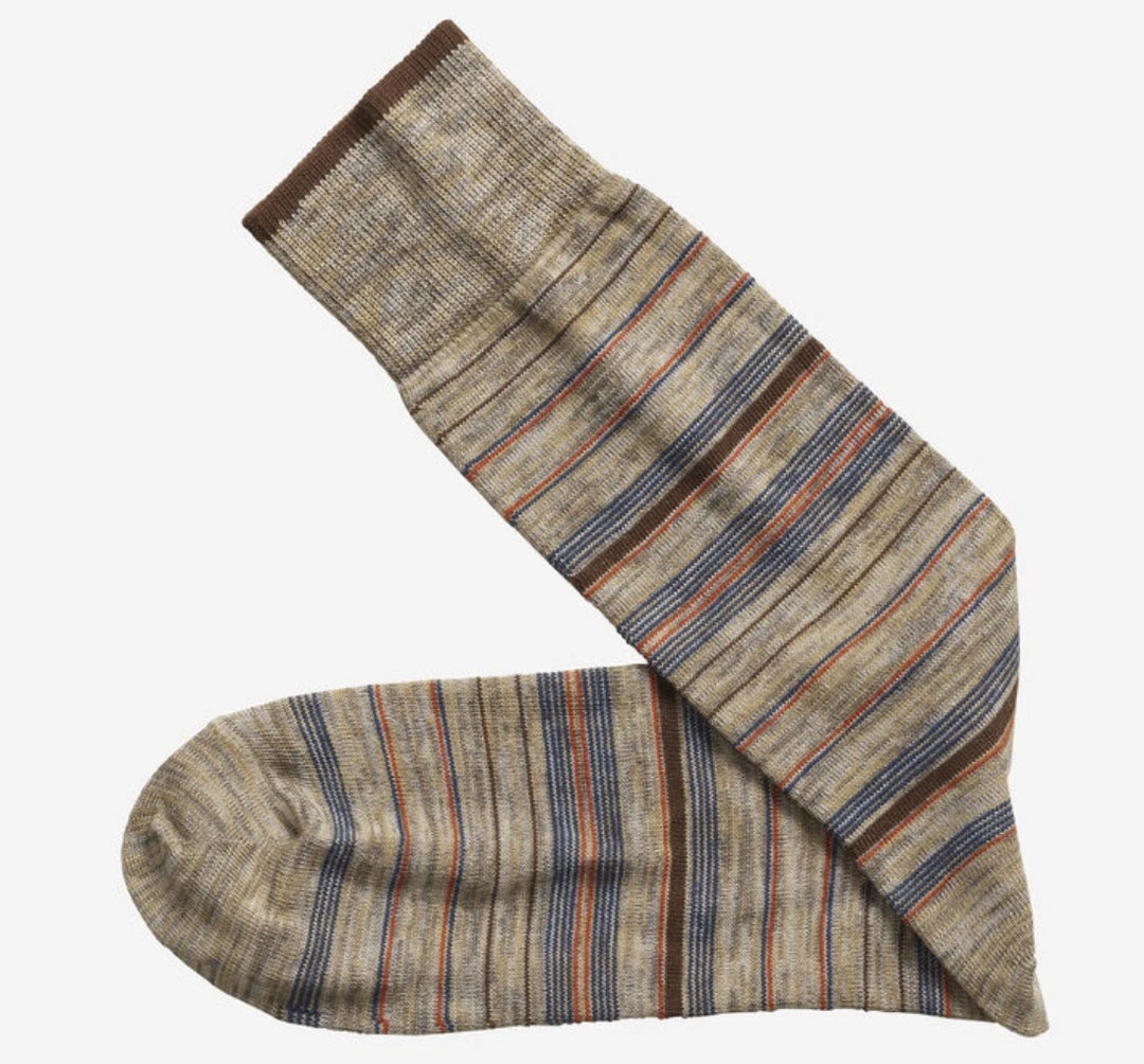 Johnston+Murphy Socks Johnston & Murphy Heather Stripe Sock 3 Johnston+Murphy Socks Johnston & Murphy Heather Stripe Sock
