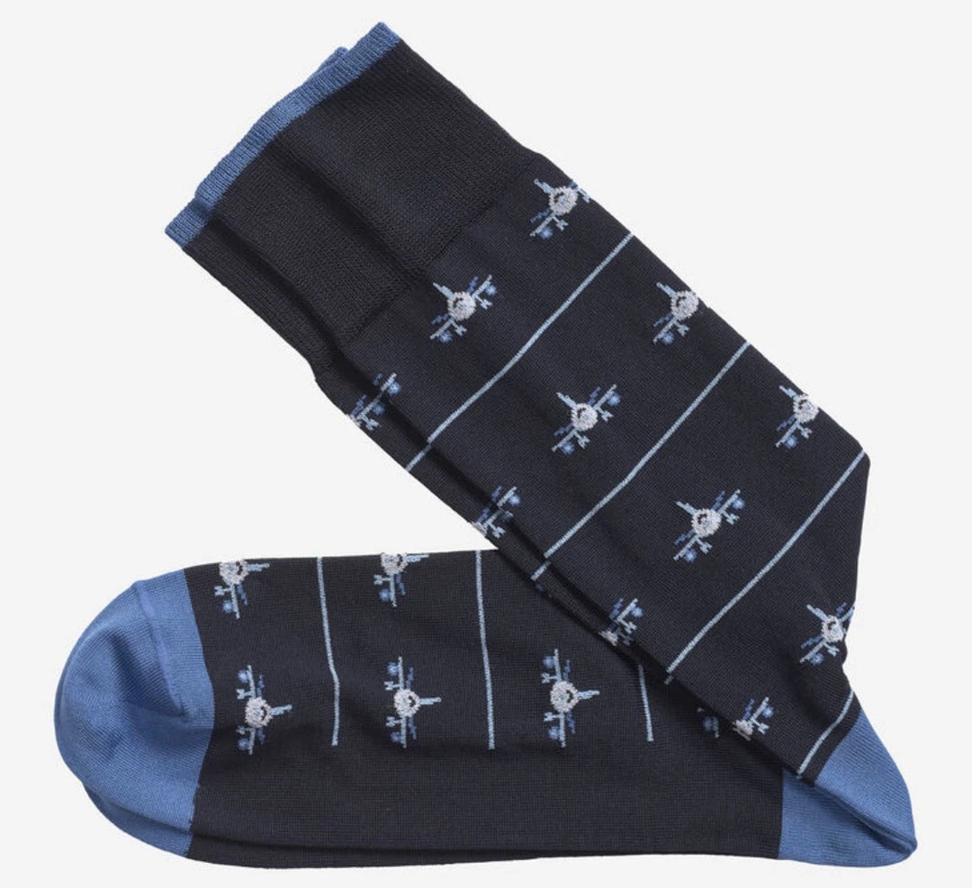 Johnston+Murphy Johnston & Murphy Aeroplane Socks 3 Johnston+Murphy Johnston & Murphy Aeroplane Socks