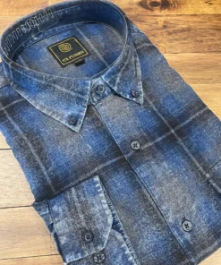 FX/Fusion Men’s Tops FX Fusion Char Navy Washed Plaid Big & Tall