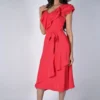 Frank Lyman Coral Ruffle Neck Dr Dresses & Skirts