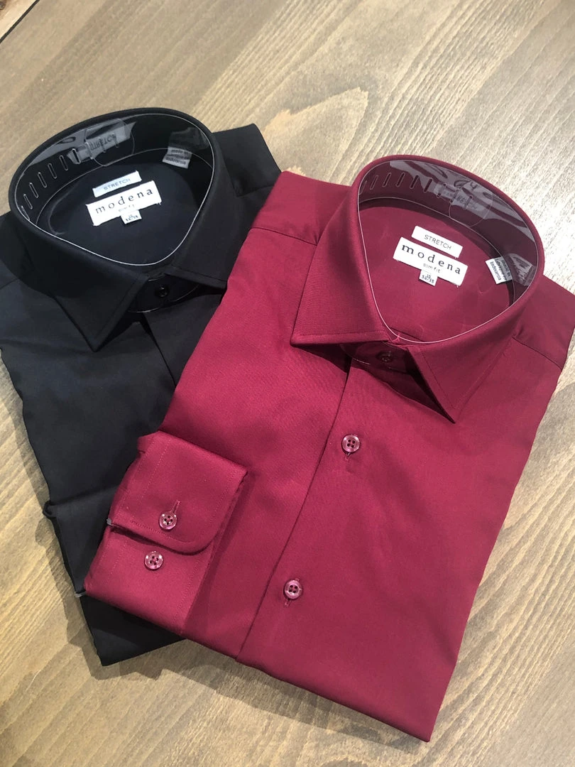 Modena Solid Slim Fit Dress Shirt - 2 Colors Men’s Tops 7 Modena Solid Slim Fit Dress Shirt - 2 Colors Men’s Tops