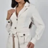 Women’s Tops Frank Lyman Ivory Woven Jacket