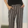 Paz Torras Black And White Stripe Pant Women's Clearance