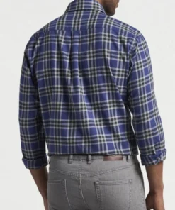 Peter Millar Fernie Cotton Plaid Men’s Tops