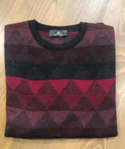 Men’s Tops Montechiaro Diamond Pattern Sweater