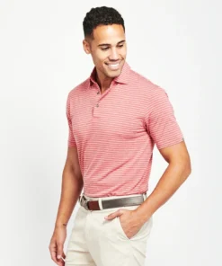 Tasc Cloud Brookline Stripe Polo