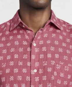 Peter Millar Kiva Beach Linen Men’s Tops