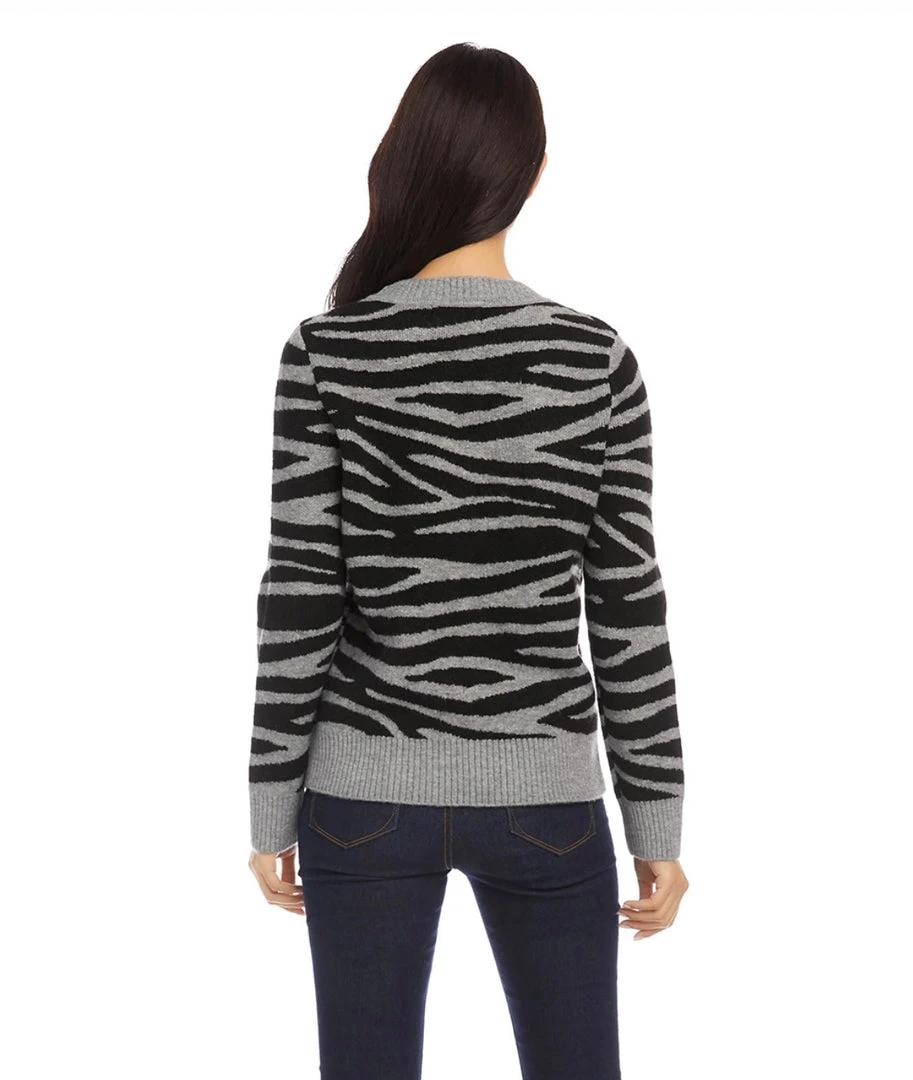 Karen Kane Zebra Stripe Sweater 4 Karen Kane Zebra Stripe Sweater