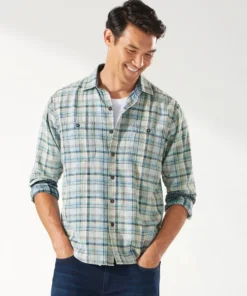 Men’s Tops Tommy Bahama Big & Tall Canberra Plaid L/S Shirt