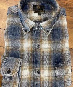FX/Fusion FX Fusion Navy Gold Washed Plaid
