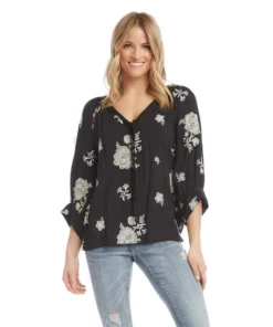 Women’s Tops Karen Kane Blouson Sleeve Top