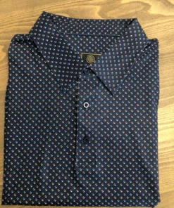 FX/Fusion Men’s Tops F/X Fusion Multi Geo Print Polo Big And Tall