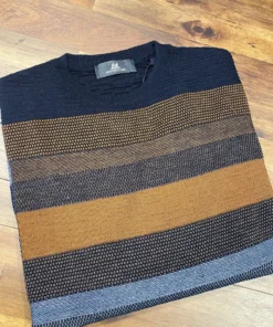 Men’s Tops Montechiaro Stripe Crew Sweater