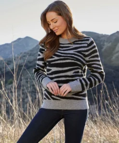 Karen Kane Zebra Stripe Sweater 9 Karen Kane Zebra Stripe Sweater