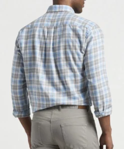Men’s Tops Peter Millar Beaumont Cotton Plaid Shirt