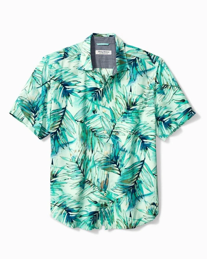 Men’s Tops Tommy Bahama Veracruz Cay Aqua Fronds 3 Men’s Tops Tommy Bahama Veracruz Cay Aqua Fronds