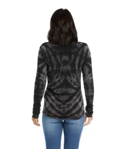 Karen Kane Long Sleeve Tie-Dye Top