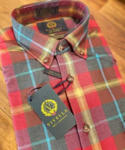 Men’s Tops Viyella BD Cotton/Wool Plaid