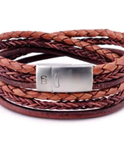 Steel&Barnett Steel & Barnett Leather Bracelet Bonacci 14 Steel&Barnett Steel & Barnett Leather Bracelet Bonacci