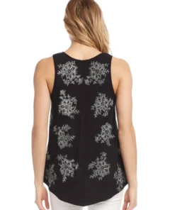 Karen Kane Printed Shirttail Tank Women’s Tops