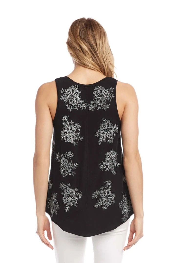 Karen Kane Printed Shirttail Tank Women’s Tops 4 Karen Kane Printed Shirttail Tank Women’s Tops
