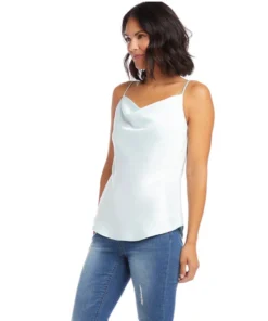Karen Kane Satin Drape Cami Women’s Tops
