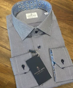 Men’s Tops Emanuel Berg Navy Birdseye