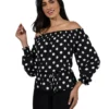 Women’s Tops Frank Lyman Polk A Dot Off Shoulder Top 1 Women’s Tops Frank Lyman Polk A Dot Off Shoulder Top