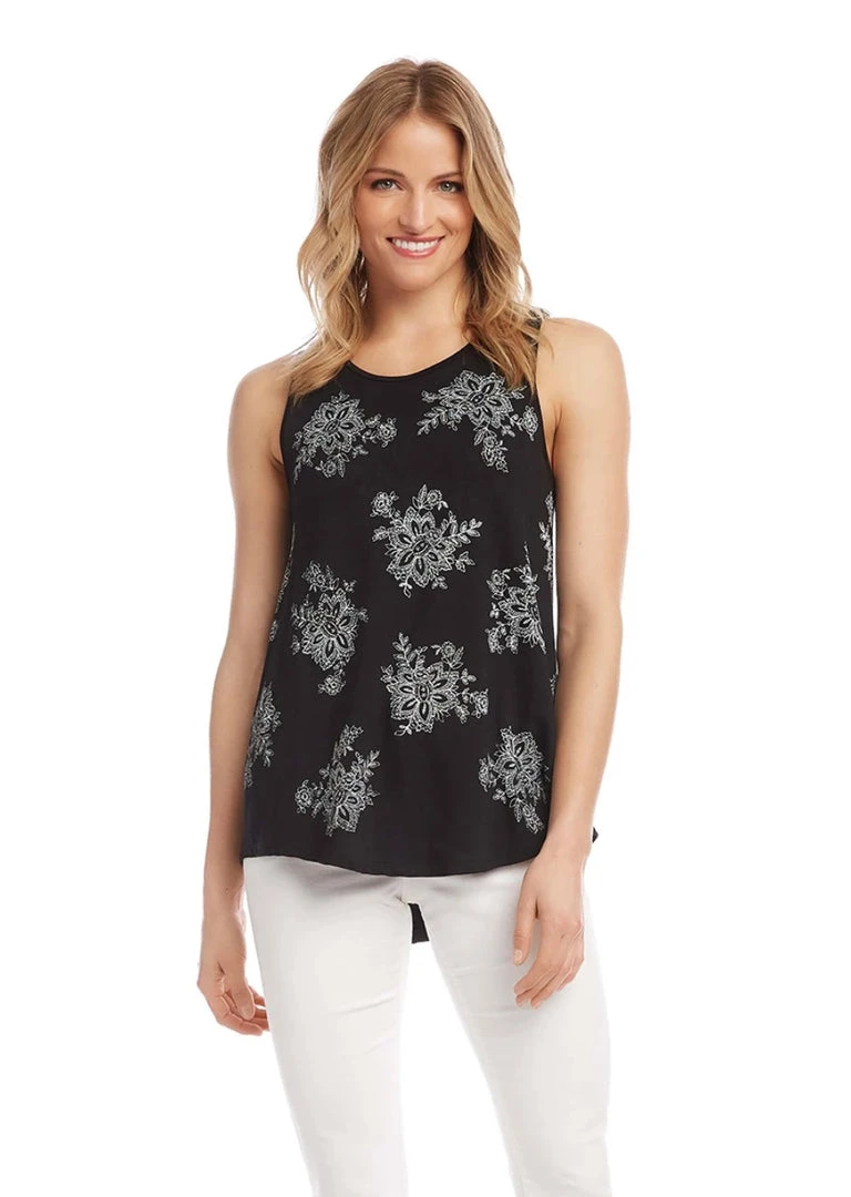 Karen Kane Printed Shirttail Tank Women’s Tops 3 Karen Kane Printed Shirttail Tank Women’s Tops