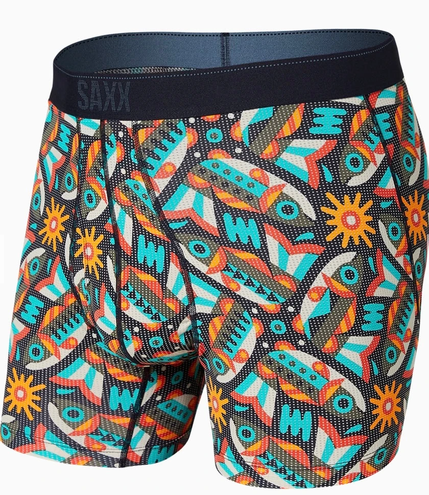 Underwear SAXX Quest Multi Fish Are Fly 4 Underwear SAXX Quest Multi Fish Are Fly