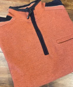 Montechiaro Ribbed 1/4 Zip Sweater Men’s Tops