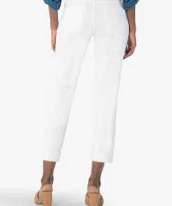 KUT Amy Crop Straight Leg Roll Up Women’s Bottoms