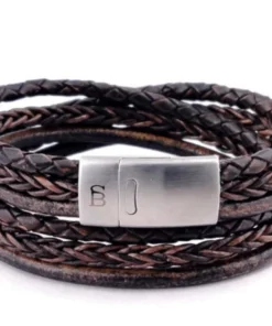Steel&Barnett Steel & Barnett Leather Bracelet Bonacci 12 Steel&Barnett Steel & Barnett Leather Bracelet Bonacci