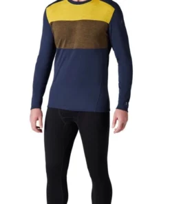 SmartWool 250 BaseLayer Colorblock Crew Men’s Tops