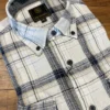 FX/Fusion Men’s Tops FX Fusion White Navy Washed Plaid