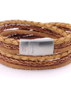 Steel&Barnett Steel & Barnett Leather Bracelet Bonacci 11 Steel&Barnett Steel & Barnett Leather Bracelet Bonacci