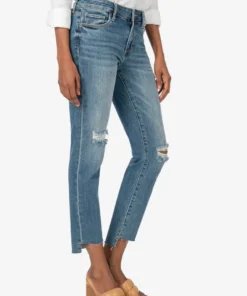 Kut Reese Ankle Raw Hem Straight Women’s Bottoms