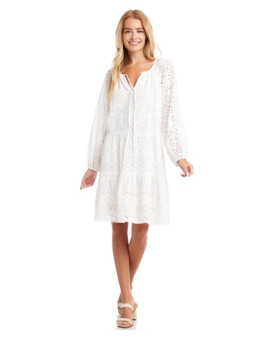 Dresses & Skirts Karen Kane Tier Eyelet Dress 3 Dresses & Skirts Karen Kane Tier Eyelet Dress