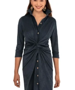 Gretchen Scott Ultra Suede Twist & Shout Dress Dresses & Skirts