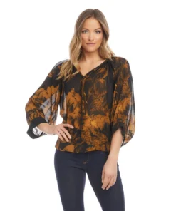 Karen Kane Blouson Sleeve Top