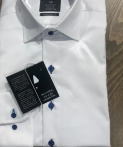 Modena Proper Solid Dress Shirt Dark Buttons - 2 Colors Men’s Tops 8 Modena Proper Solid Dress Shirt Dark Buttons - 2 Colors Men’s Tops