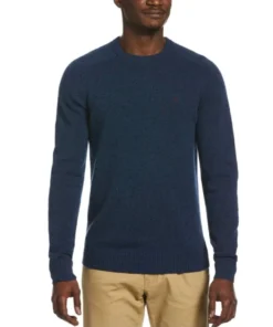 Original Penguin Lambswool Raglan Crew Neck Sweater Men’s Tops