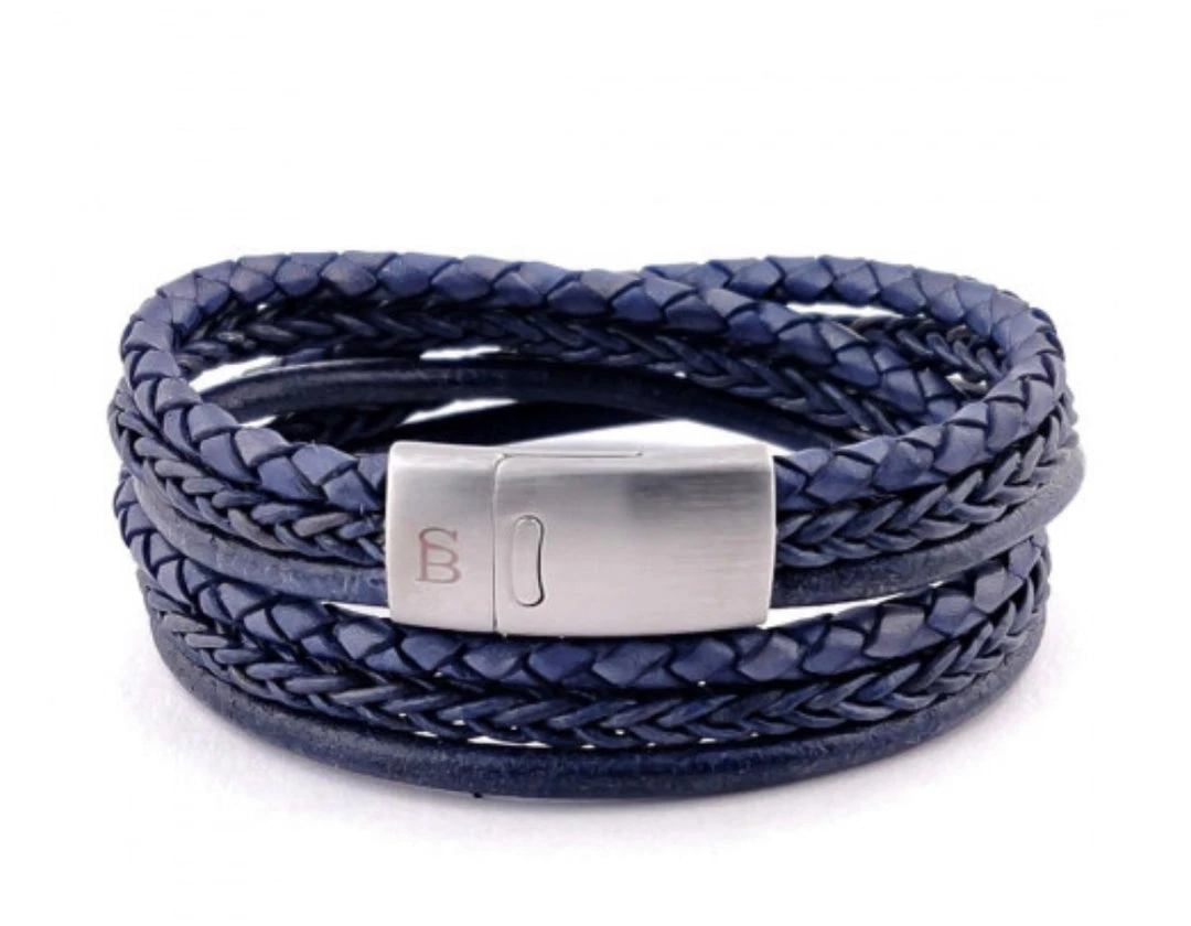 Steel&Barnett Steel & Barnett Leather Bracelet Bonacci 7 Steel&Barnett Steel & Barnett Leather Bracelet Bonacci