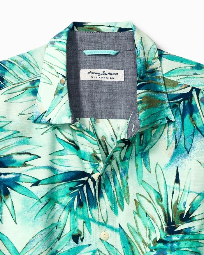 Men’s Tops Tommy Bahama Veracruz Cay Aqua Fronds 4 Men’s Tops Tommy Bahama Veracruz Cay Aqua Fronds