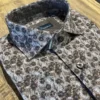 Serica Blu Brown Floral Sport Shirt Men’s Tops