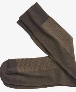 Johnston+Murphy Socks Johnston & Murphy Herringbone Panel Sock